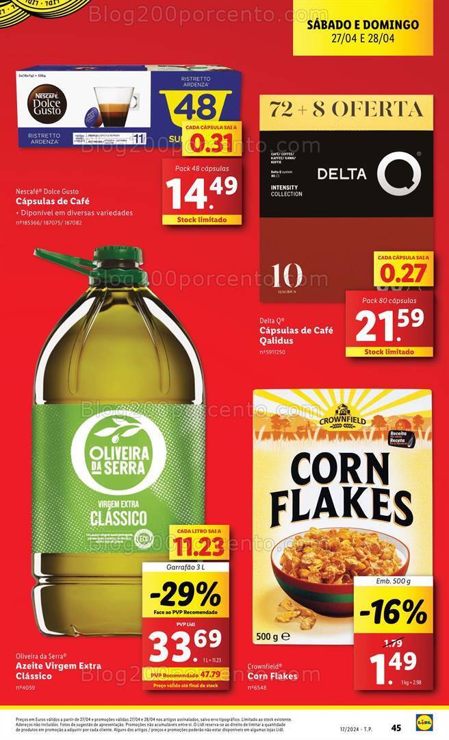 Antevisão Folheto LIDL Promoções Fim de Semana - 27 e 28 abril