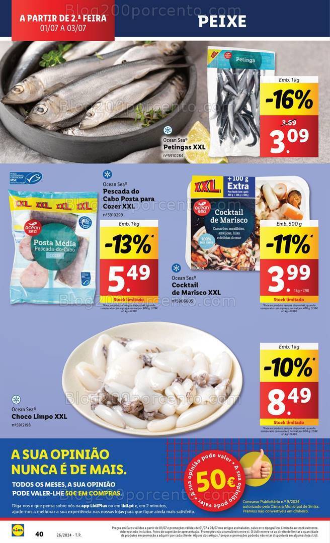 Antevisão Folheto LIDL Promoções de 1 a 3 julho