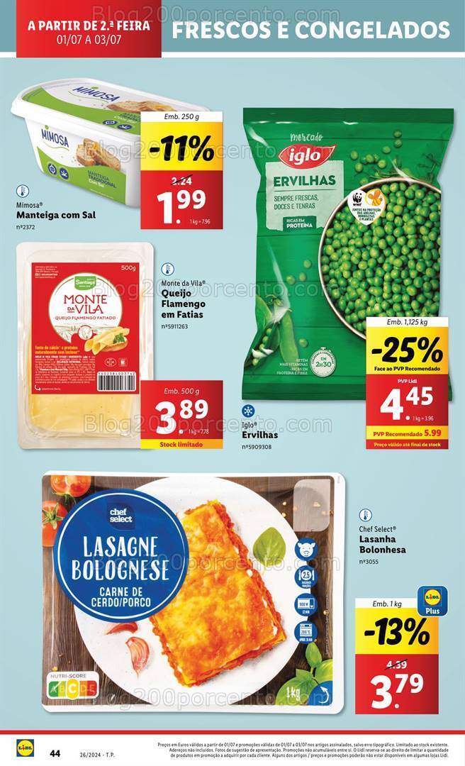 Antevisão Folheto LIDL Promoções de 1 a 3 julho