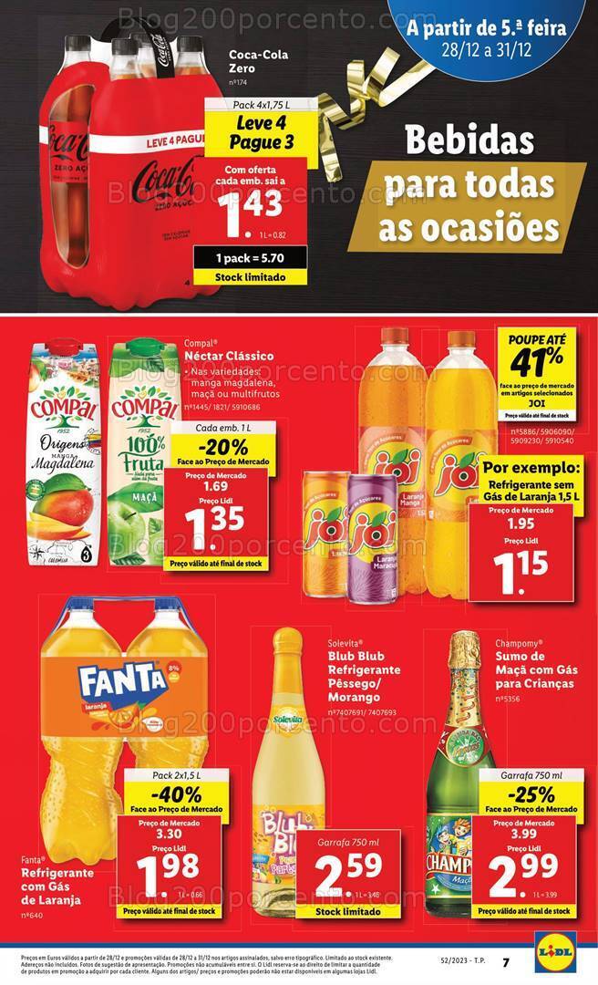 Antevisão Folheto LIDL Promoções de 28 a 31 dezembro
