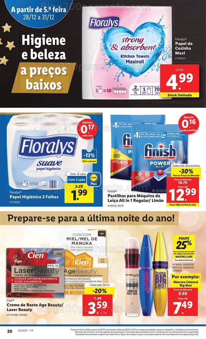 Antevisão Folheto LIDL Promoções de 28 a 31 dezembro