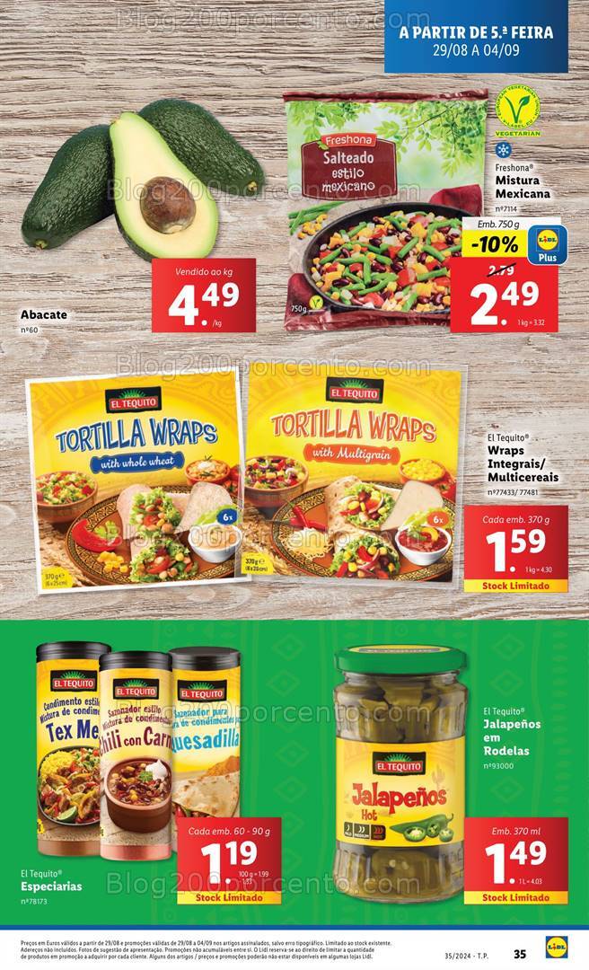 Antevisão Folheto LIDL Sabores do Mundo Promoções de 29 agosto a 4 setembro