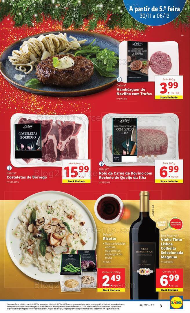 Antevisão Folheto LIDL Promoções de 30 novembro a 6 dezembro