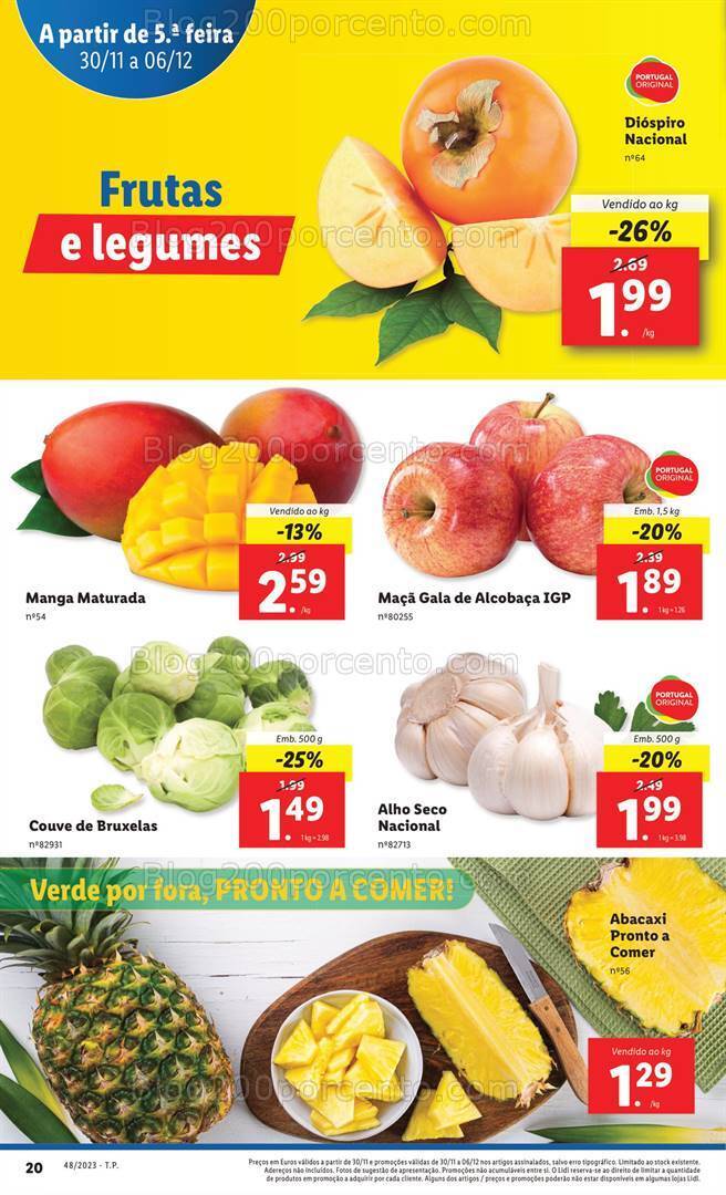 Antevisão Folheto LIDL Promoções de 30 novembro a 6 dezembro