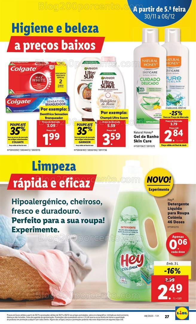 Antevisão Folheto LIDL Promoções de 30 novembro a 6 dezembro