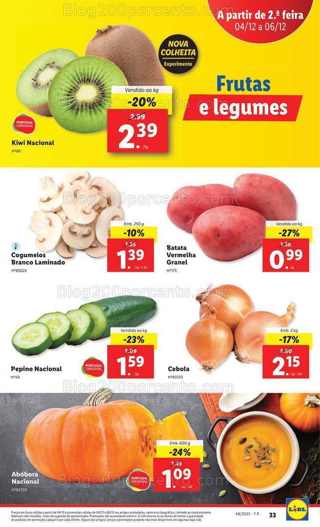 Antevisão Folheto LIDL Promoções de 30 novembro a 6 dezembro