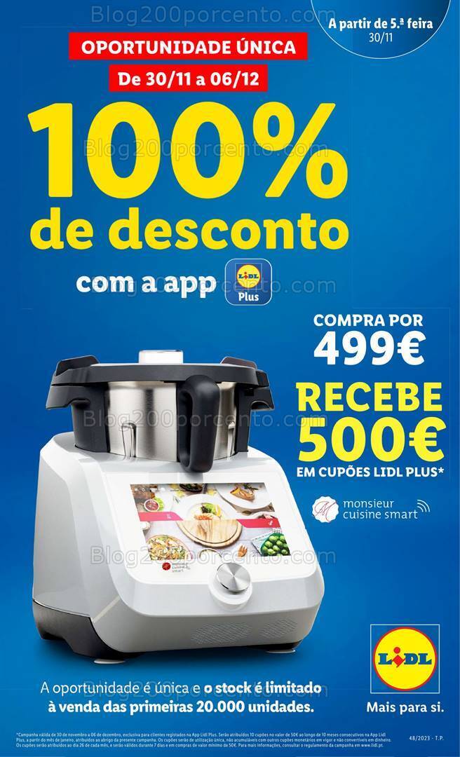 Antevisão Folheto LIDL Promoções de 30 novembro a 6 dezembro