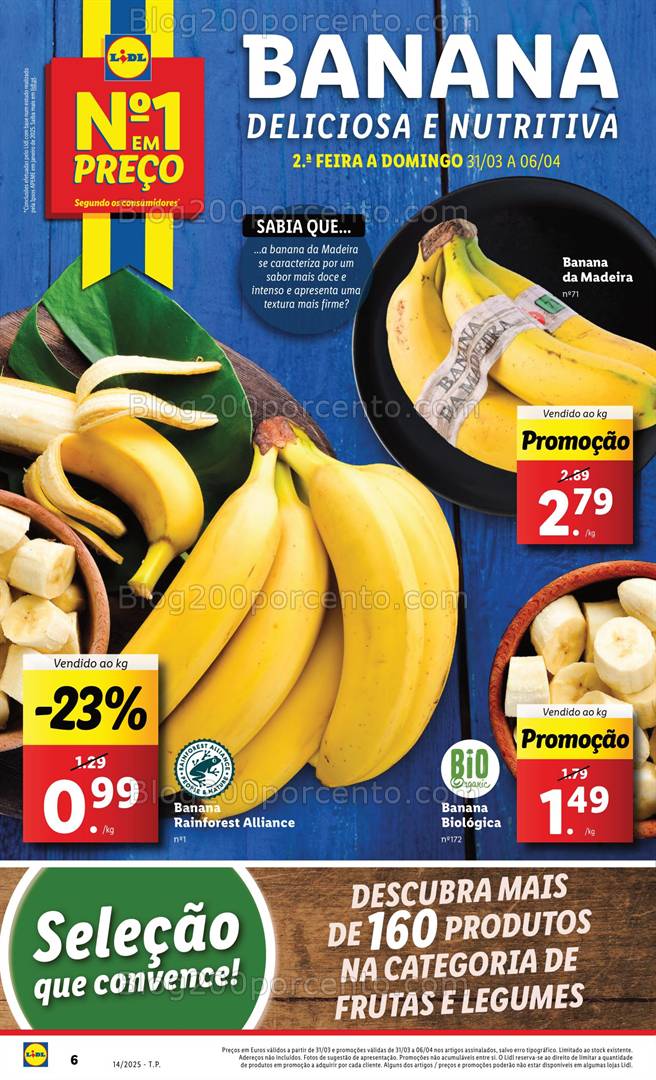 Antevisão Folheto LIDL Promoções 31 março a 6 abril