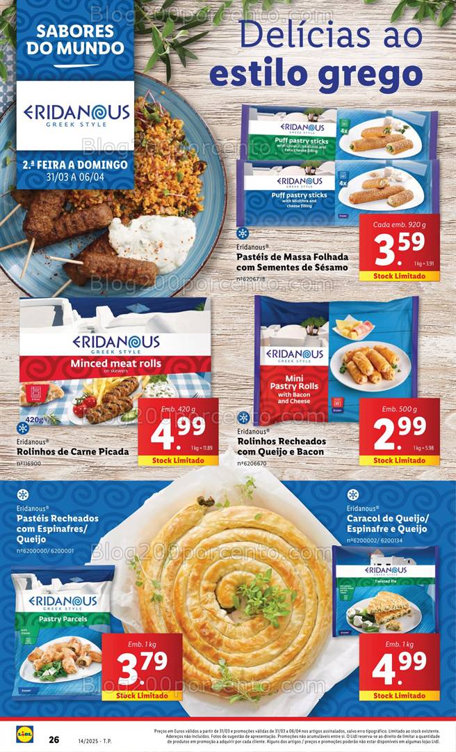 Antevisão Folheto LIDL Sabores do Mundo Promoções 31 março a 6 abril