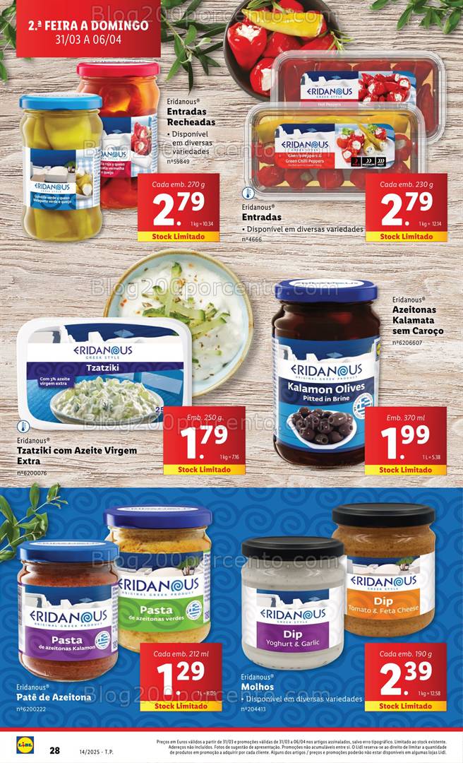 Antevisão Folheto LIDL Sabores do Mundo Promoções 31 março a 6 abril