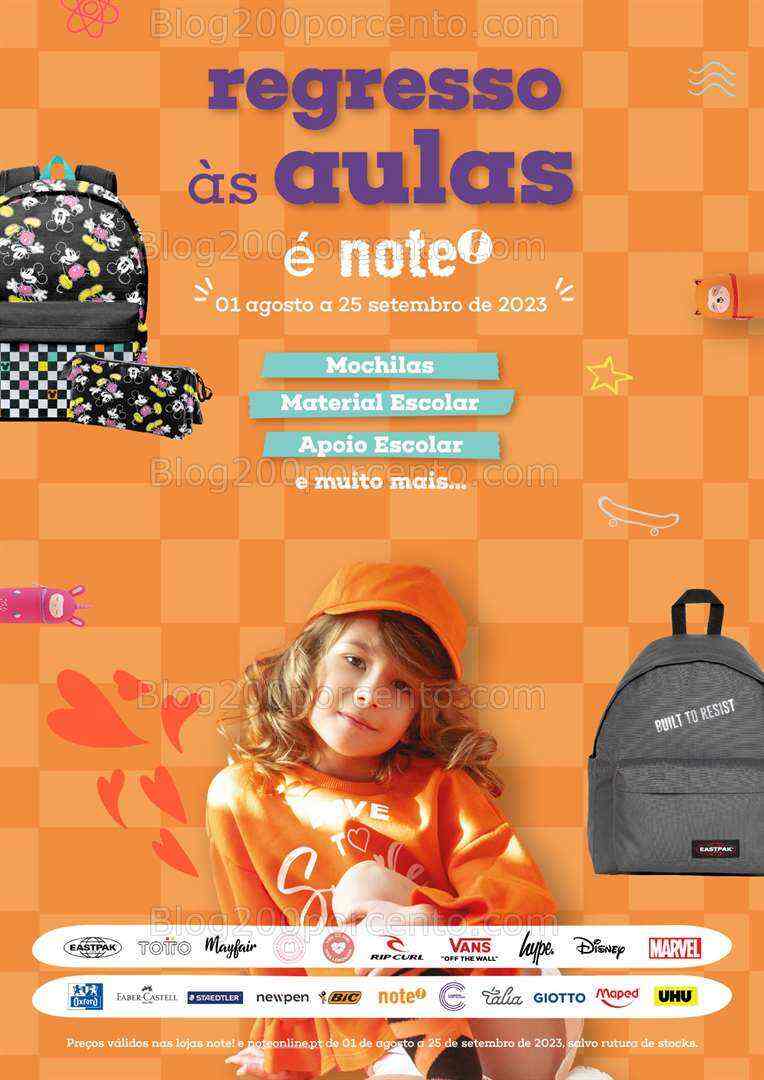Antevisão Folheto NOTE Regresso às Aulas Promoções até 25 setembro