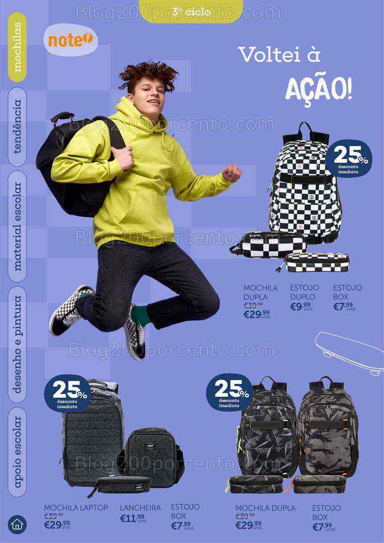 Antevisão Folheto NOTE Regresso às Aulas Promoções até 25 setembro