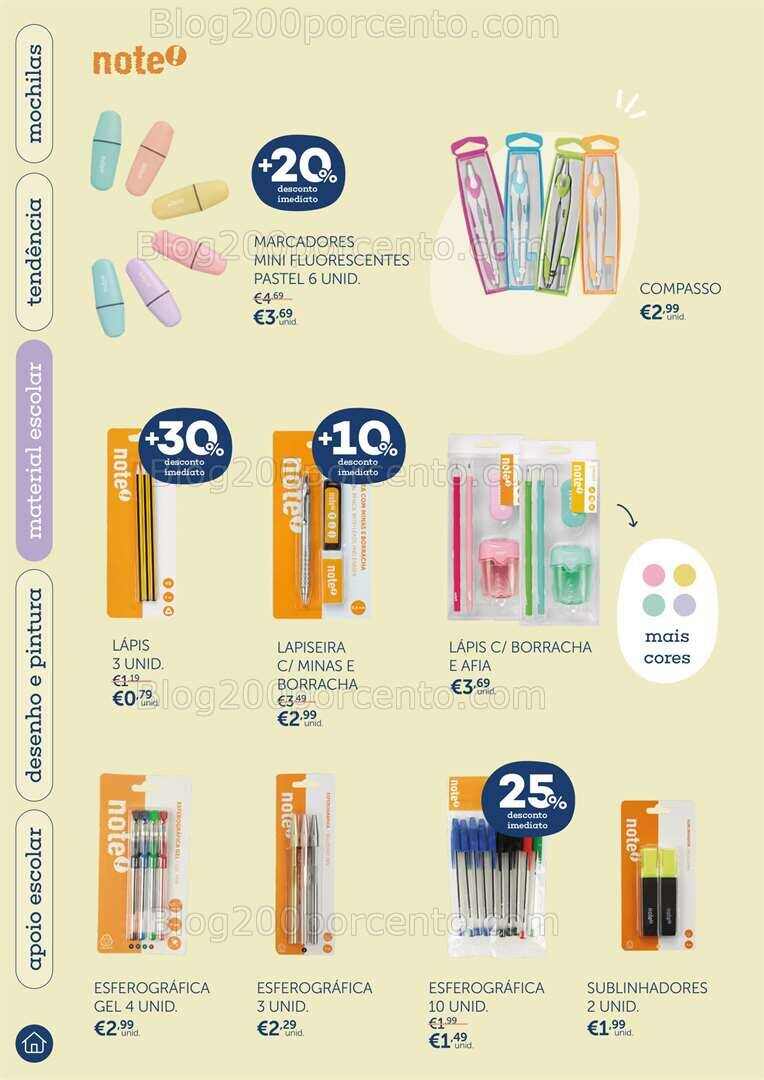 Antevisão Folheto NOTE Regresso às Aulas Promoções até 25 setembro