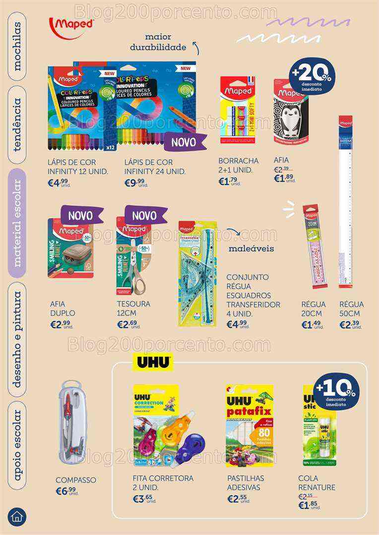 Antevisão Folheto NOTE Regresso às Aulas Promoções até 25 setembro