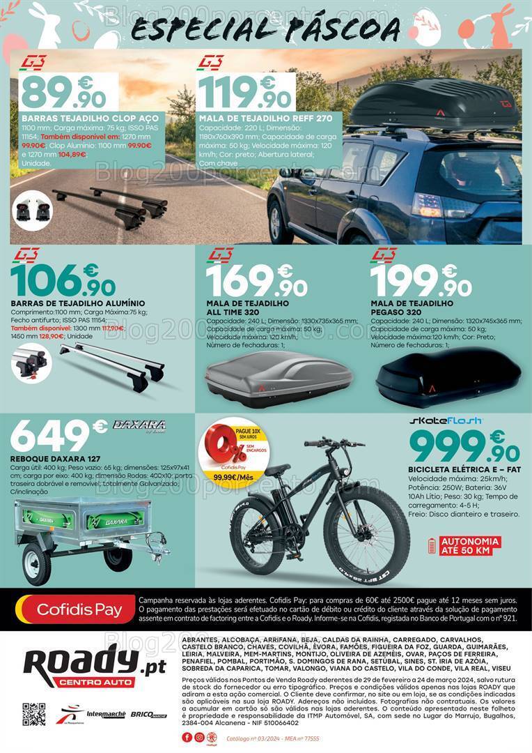 Antevisão Folheto ROADY Promoções de 29 fevereiro a 24 março