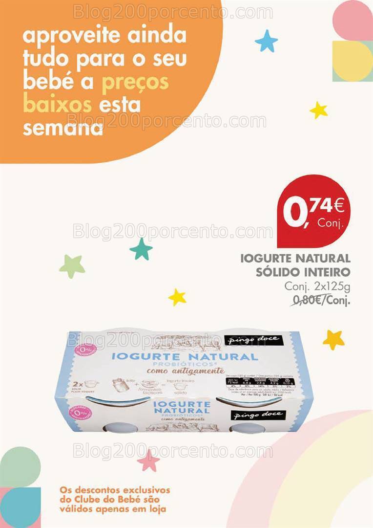 Antevisão Folheto PINGO DOCE Clube do Bebé Promoções de 5 a 8 janeiro
