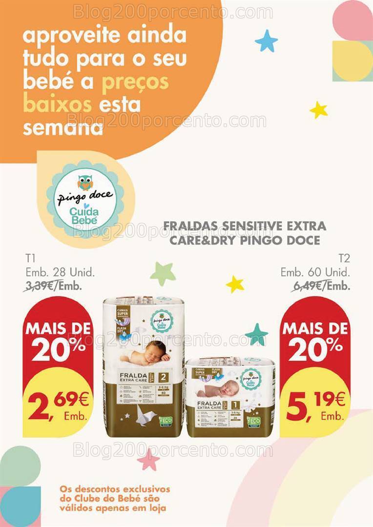 Antevisão Folheto PINGO DOCE Clube do Bebé Promoções de 5 a 8 janeiro