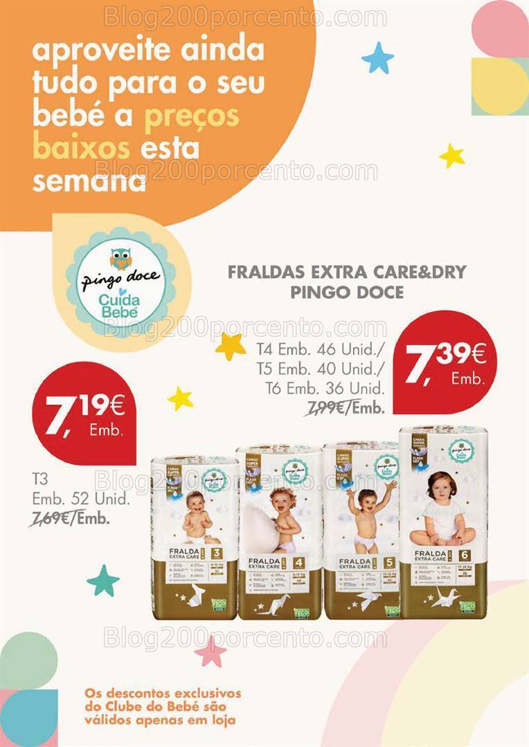 Antevisão Folheto PINGO DOCE Clube do Bebé Promoções de 5 a 8 janeiro