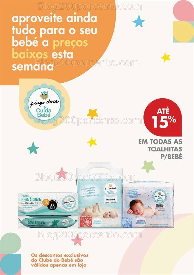 Antevisão Folheto PINGO DOCE Clube do Bebé Promoções de 5 a 8 janeiro
