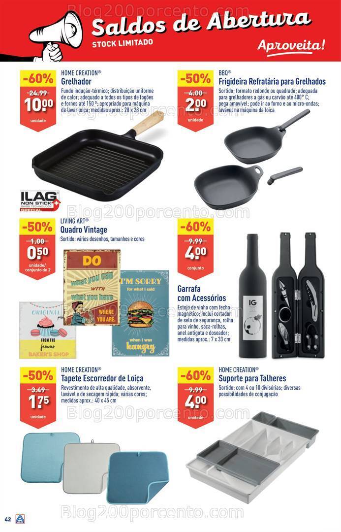 Antevisão Folheto ALDI Abertura Sacavém + Saldos Promoções de 6 a 12 dezembro