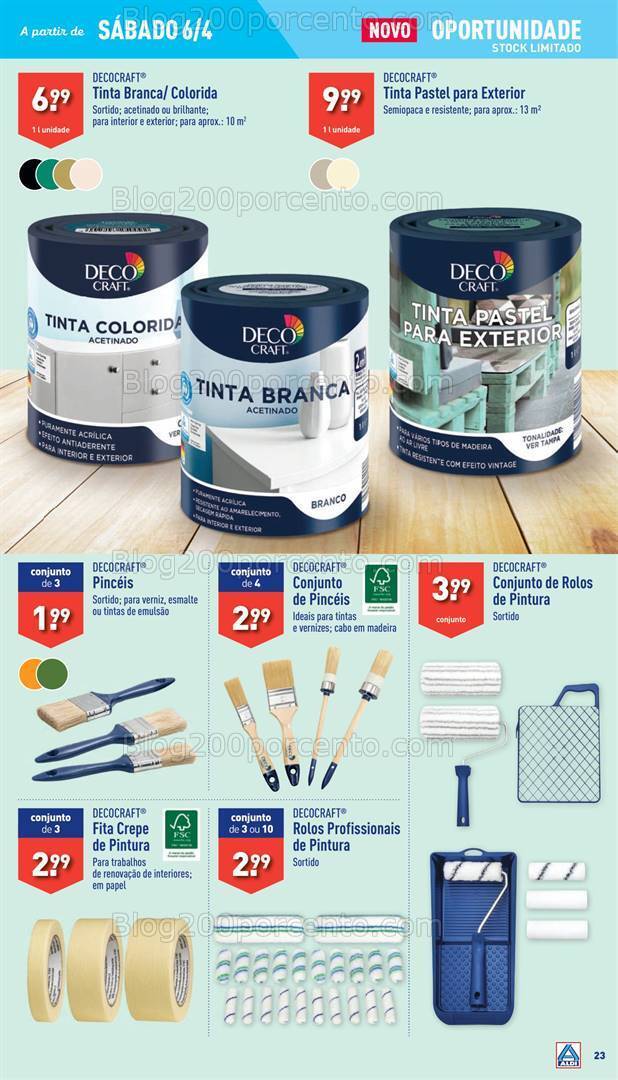 Antevisão Folheto ALDI Bazar Promoções a partir de 6 abril