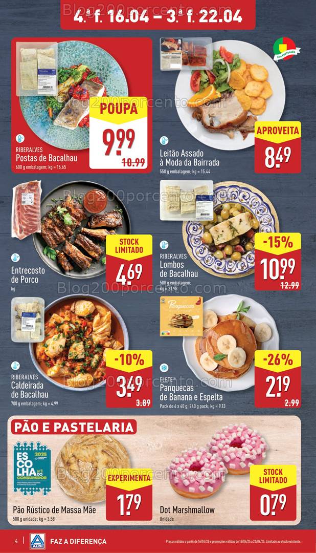 Antevisão Folheto ALDI Promoções de 16 a 22 abril