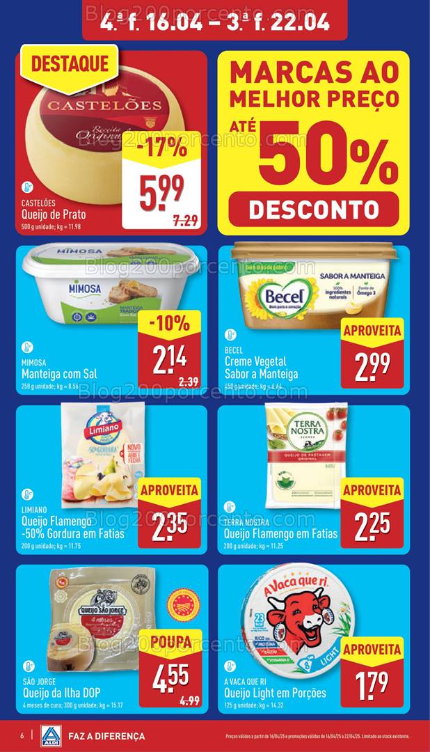 Antevisão Folheto ALDI Promoções de 16 a 22 abril