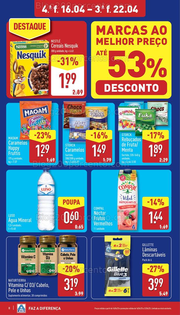 Antevisão Folheto ALDI Promoções de 16 a 22 abril