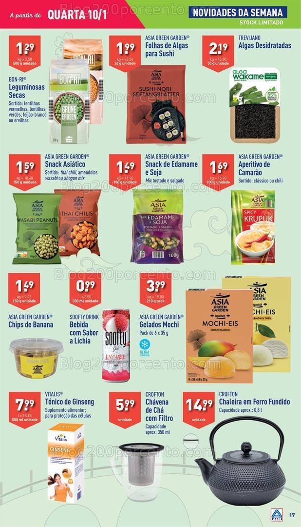 Antevisão Folheto ALDI Especial Semana Asiática Promoções de 10 a 16 janeiro