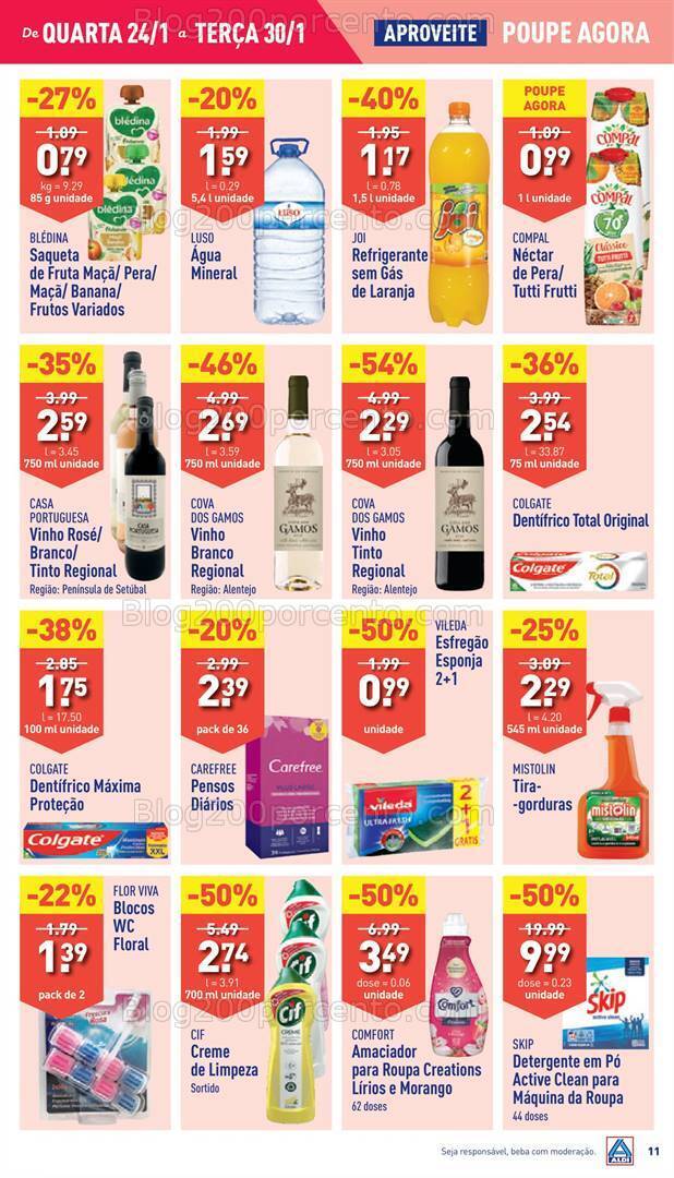 Antevisão Folheto ALDI Promoções de 24 a 30 janeiro