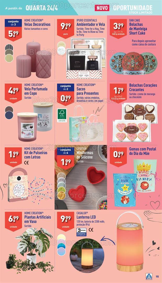 Antevisão Folheto ALDI Bazar Promoções a partir de 24 abril
