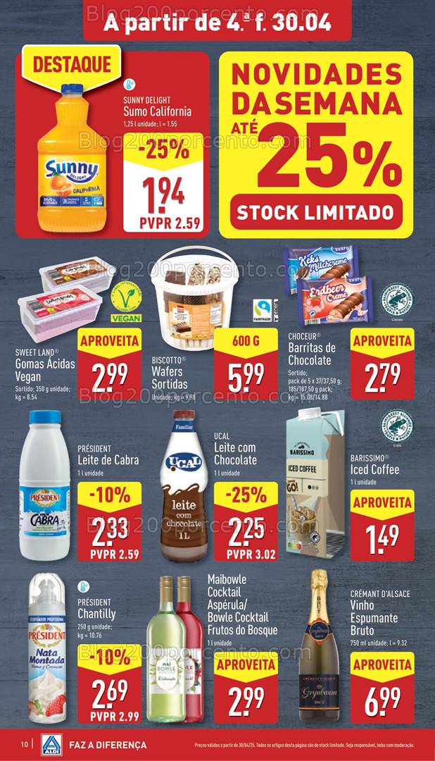 Antevisão Folheto ALDI Promoções de 30 abril a 6 maio Novidades da Semana