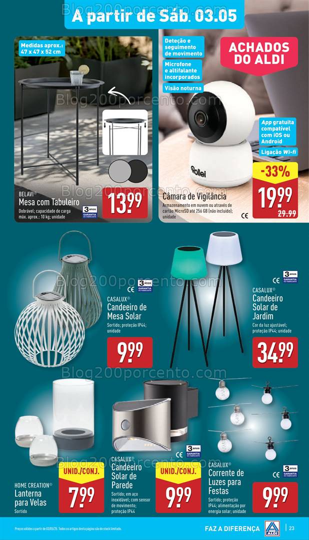 Antevisão Folheto ALDI Promoções Fim de Semana - 3 a 4 maio fim de semana