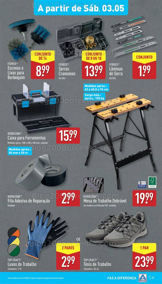 Antevisão Folheto ALDI Promoções Fim de Semana - 3 a 4 maio fim de semana