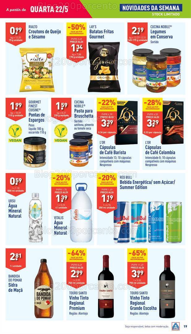 Antevisão Folheto ALDI Promoções de 22 a 28 maio