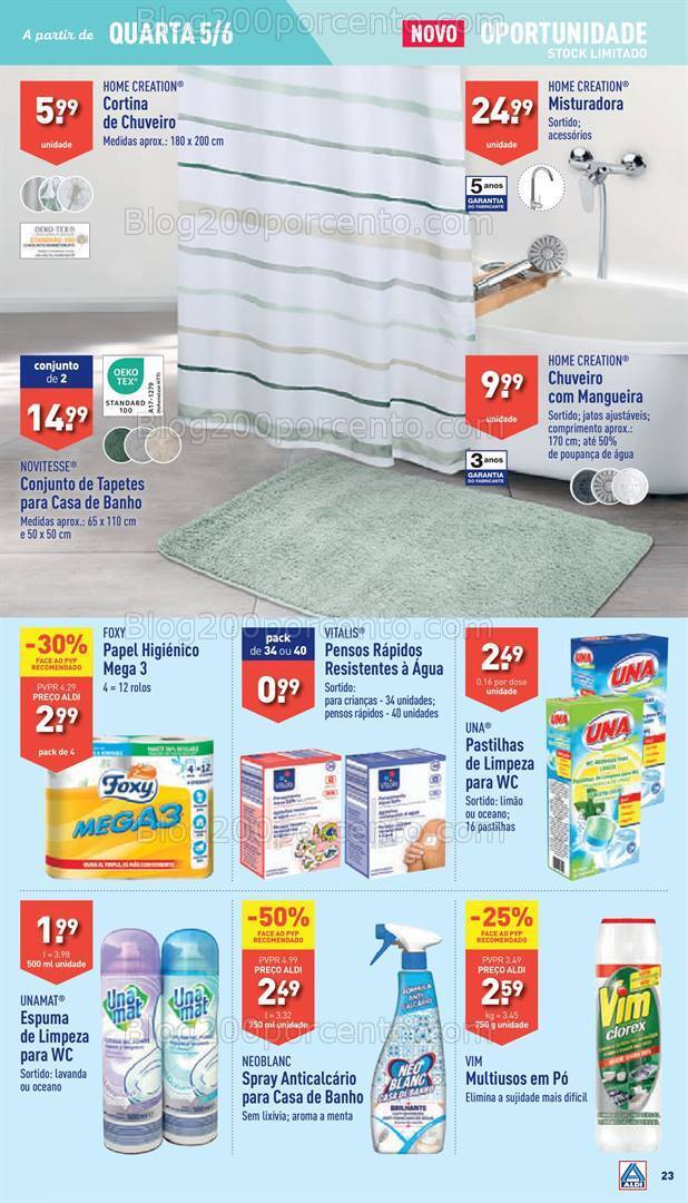Antevisão Folheto ALDI Promoções de 5 a 11 junho
