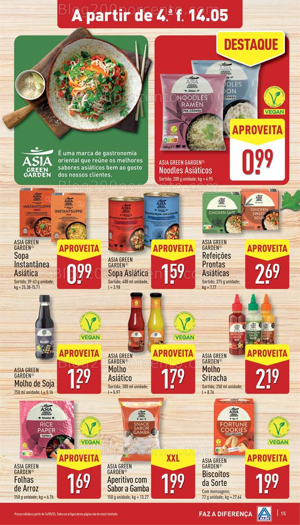 Antevisão Folheto ALDI Sabores do Mundo Promoções de 14 a 20 maio sabores do mundo
