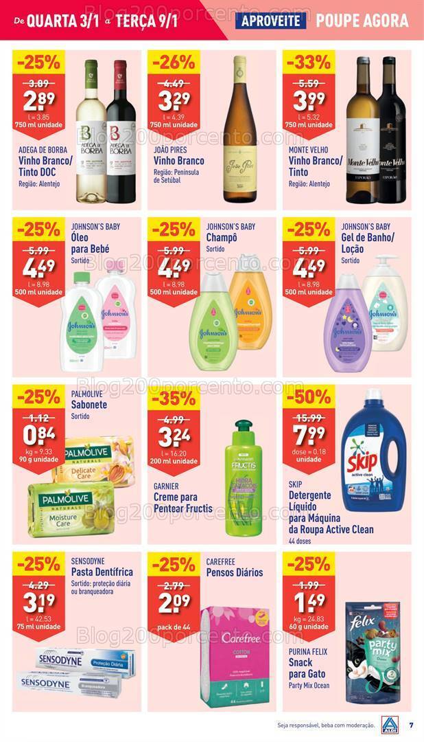 Antevisão Folheto ALDI Promoções de 3 a 9 janeiro