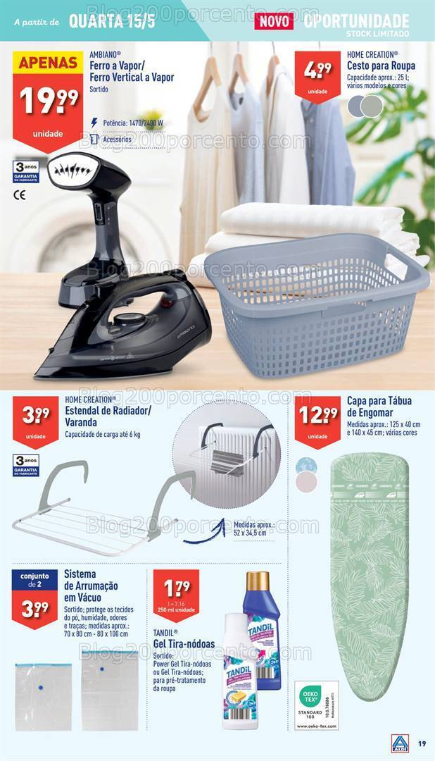 Antevisão Folheto ALDI Promoções de 15 a 21 maio