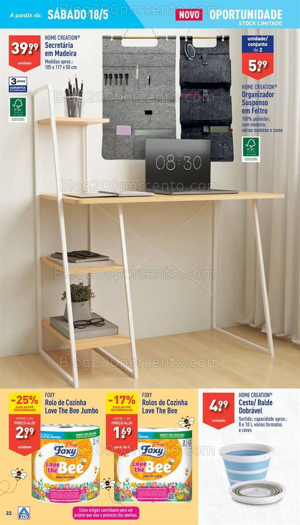 Antevisão Folheto ALDI Promoções de 15 a 21 maio