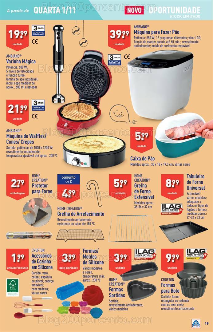 Antevisão Folheto ALDI Bazar Promoções de 1 a 7 novembro