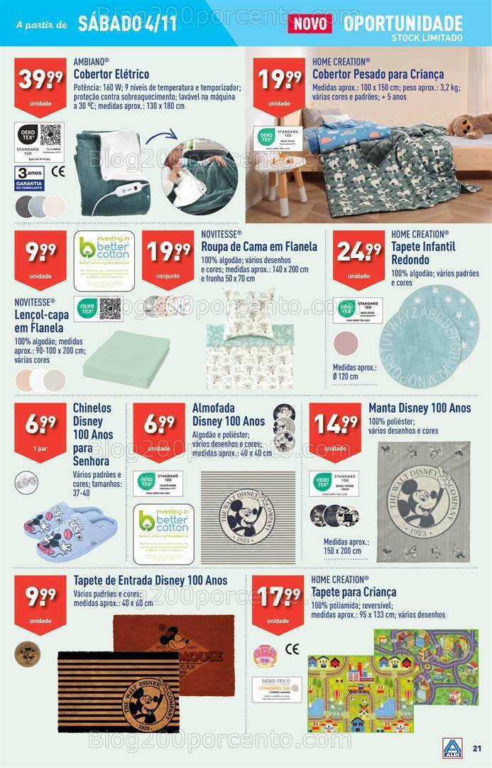 Antevisão Folheto ALDI Bazar Promoções de 1 a 7 novembro