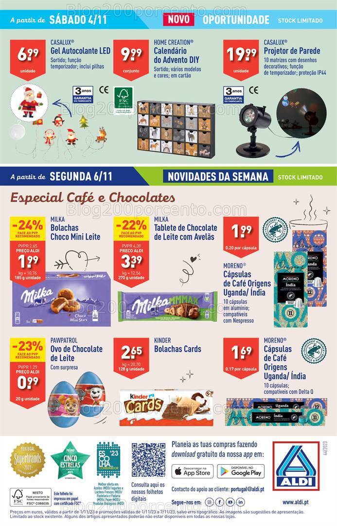 Antevisão Folheto ALDI Bazar Promoções de 1 a 7 novembro