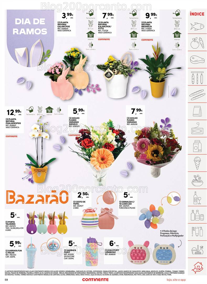 Antevisão Folheto CONTINENTE Bazar Promoções de 8 a 14 abril