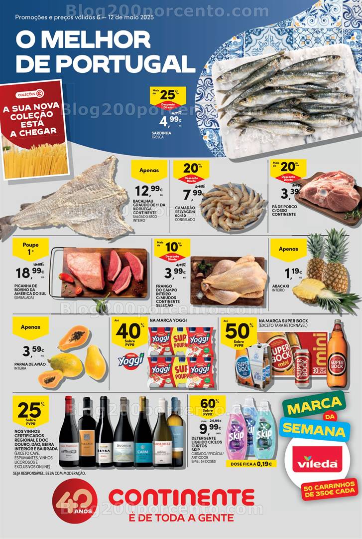 Antevisão Folheto CONTINENTE Promoções de 6 a 12 maio all