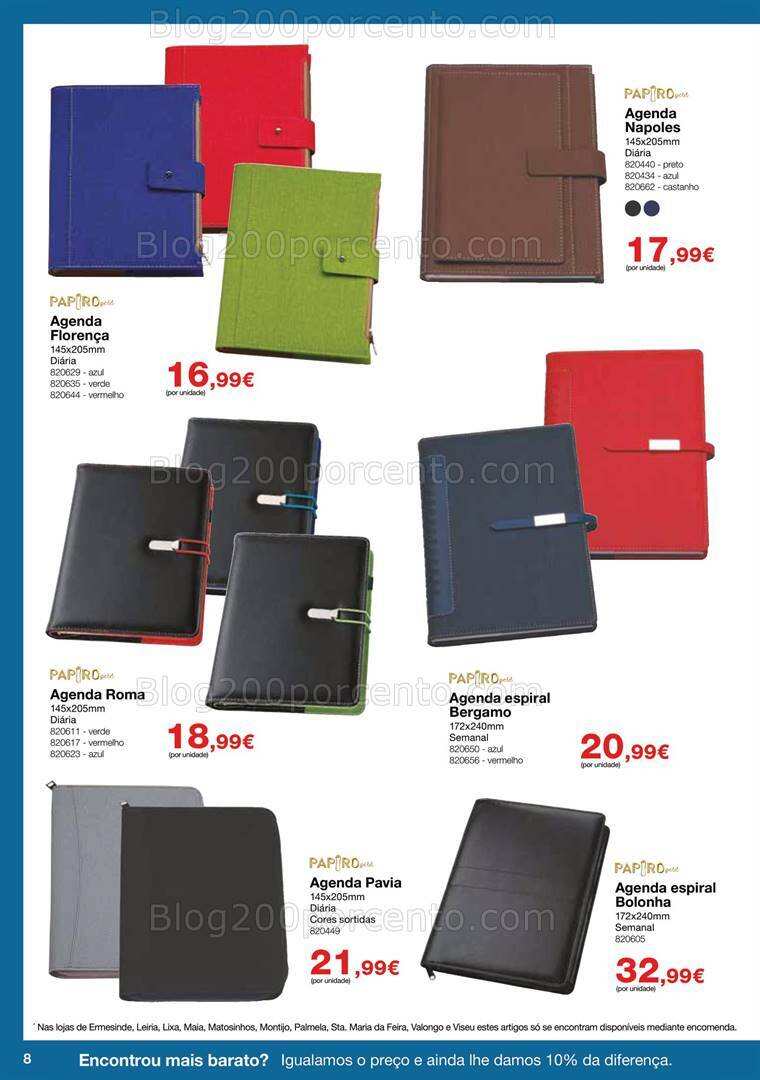 Antevisão Folheto STAPLES Agendas Promoções até 31 janeiro