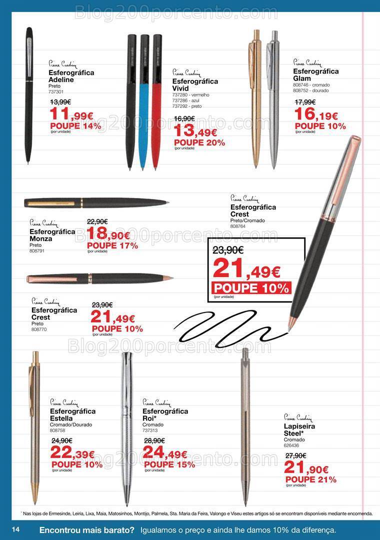 Antevisão Folheto STAPLES Agendas Promoções até 31 janeiro