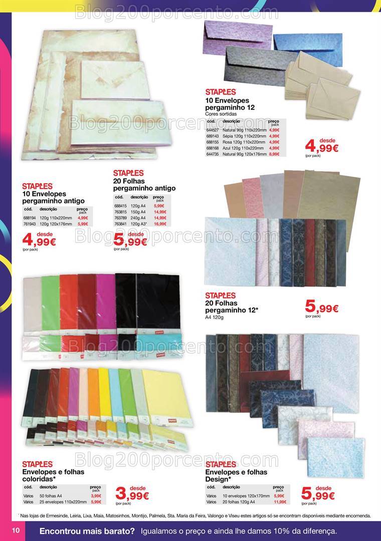 Antevisão Folheto STAPLES Promoções de 10 outubro a 30 janeiro