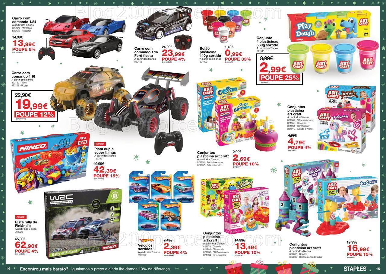 Antevisão Folheto STAPLES Brinquedos Natal Promoções de 29 novembro a 24 dezembro