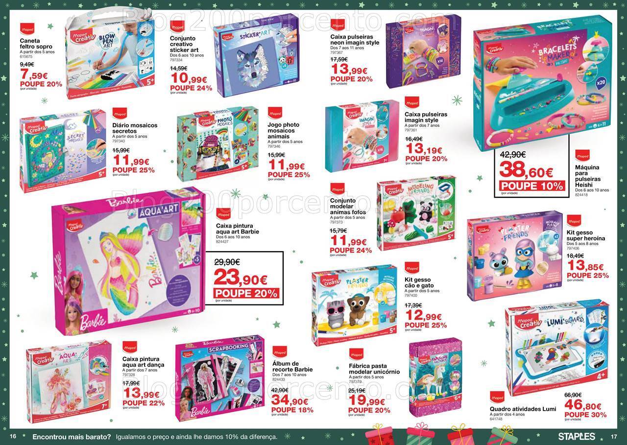 Antevisão Folheto STAPLES Brinquedos Natal Promoções de 29 novembro a 24 dezembro